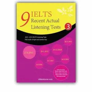 IELTS Recent Actual Listening Tests Vol 3 kèm Audio Download